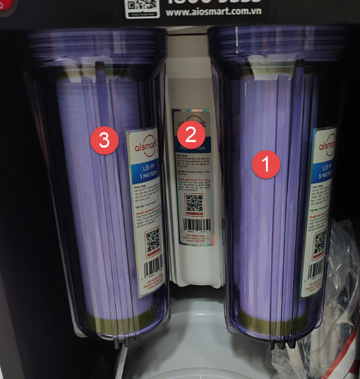 A water filter system with purple filter

Description automatically generated with medium confidence